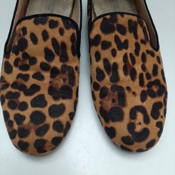 AVON Cushion Walk Animal Print Velvet Slip-On Smoking Loafer Shoes Sz US 8 - Picture 7 of 15